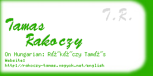 tamas rakoczy business card